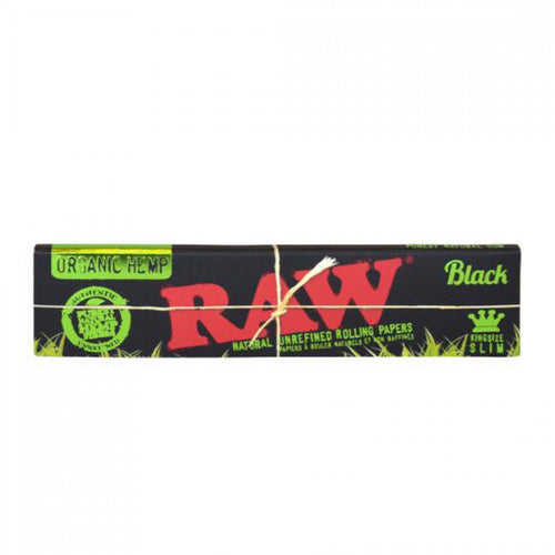 RAW® Black Organic King Size Slim Rolling Papers