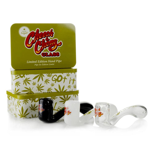 Limited Edition Commemorative Cheech & Chong™ Glass Commemorative Sherlock Hand Pipe