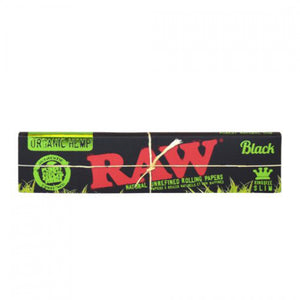 RAW® Black Organic King Size Slim Rolling Papers
