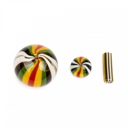 GEAR PREMIUM® Multi Colour Terp Slurper Heat Bead & Cap Set