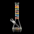 Wormhole Glass Retro Saturn 14″ 9mm Clear Beaker Bong