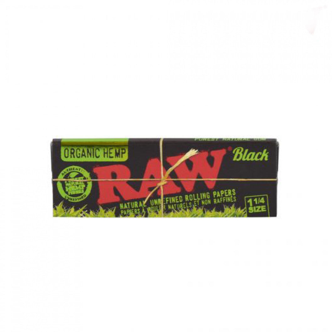 RAW® 1¼ Black Organic Rolling Papers