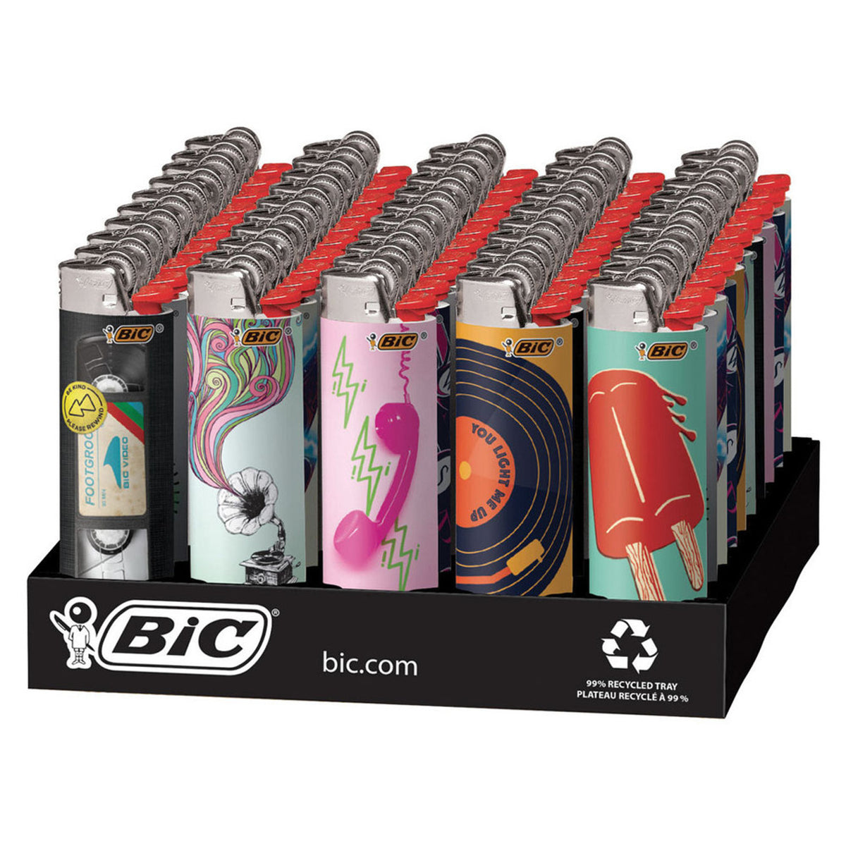 Bic Classic Nostalgia Print Lighters – Willy's Cannabis Supply Co.