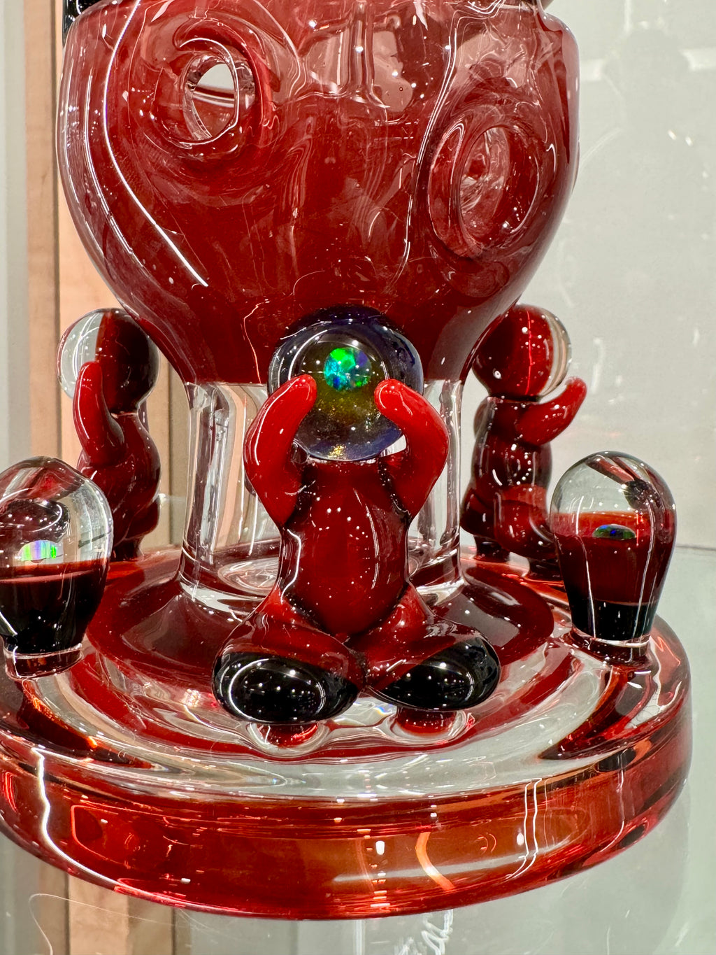 Blazed Glass 10" Fully Worked Fab Egg