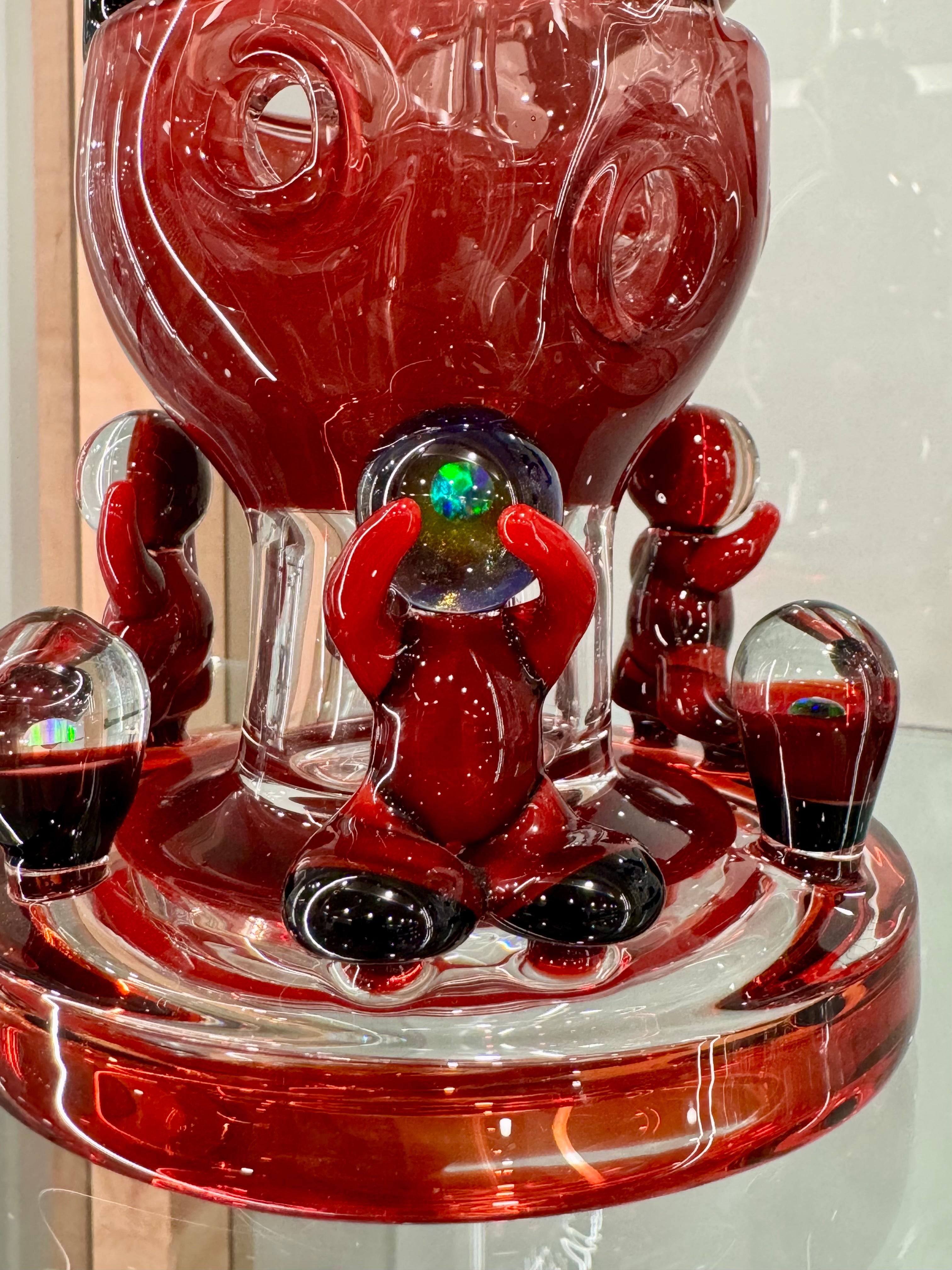 Blazed Glass 10" Fully Worked Fab Egg