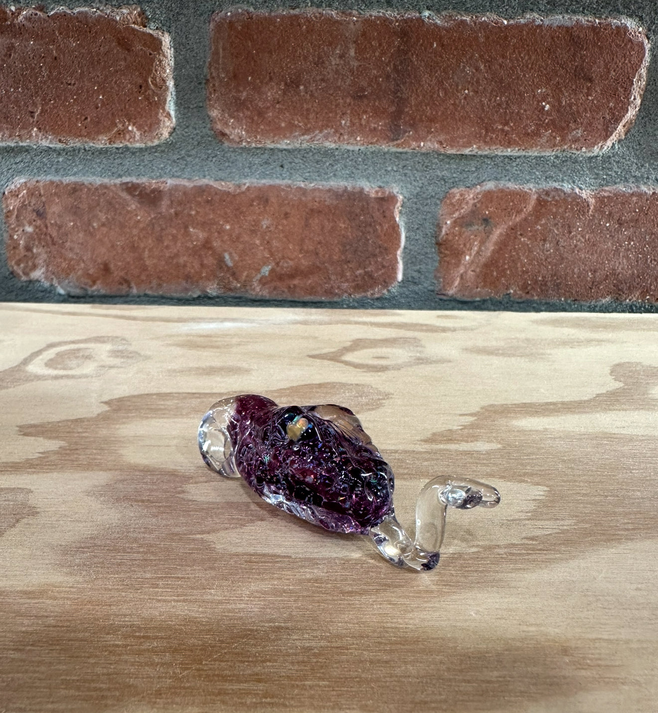 Pendentif serpent en verre Ouroboro