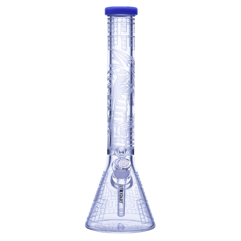 Legendary 16" 7mm Glass Sandblast Pattern Beaker