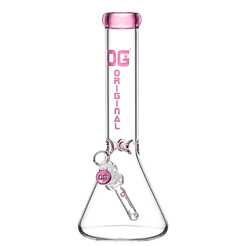 OG Glass 14" 5mm OG Original Coloured Rim Beaker