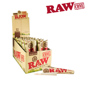 RAW ORGANIC PRE-ROLLED CONE 1¼ (FULL BOX)