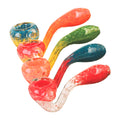 Red Eye Glass Triple Colour Sherlock Fritter Hand Pipe
