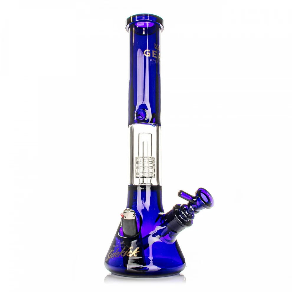 GEAR Premium®  15.5" 7mm Thick Sidekick Dual Chamber Beaker Base Water Pipe