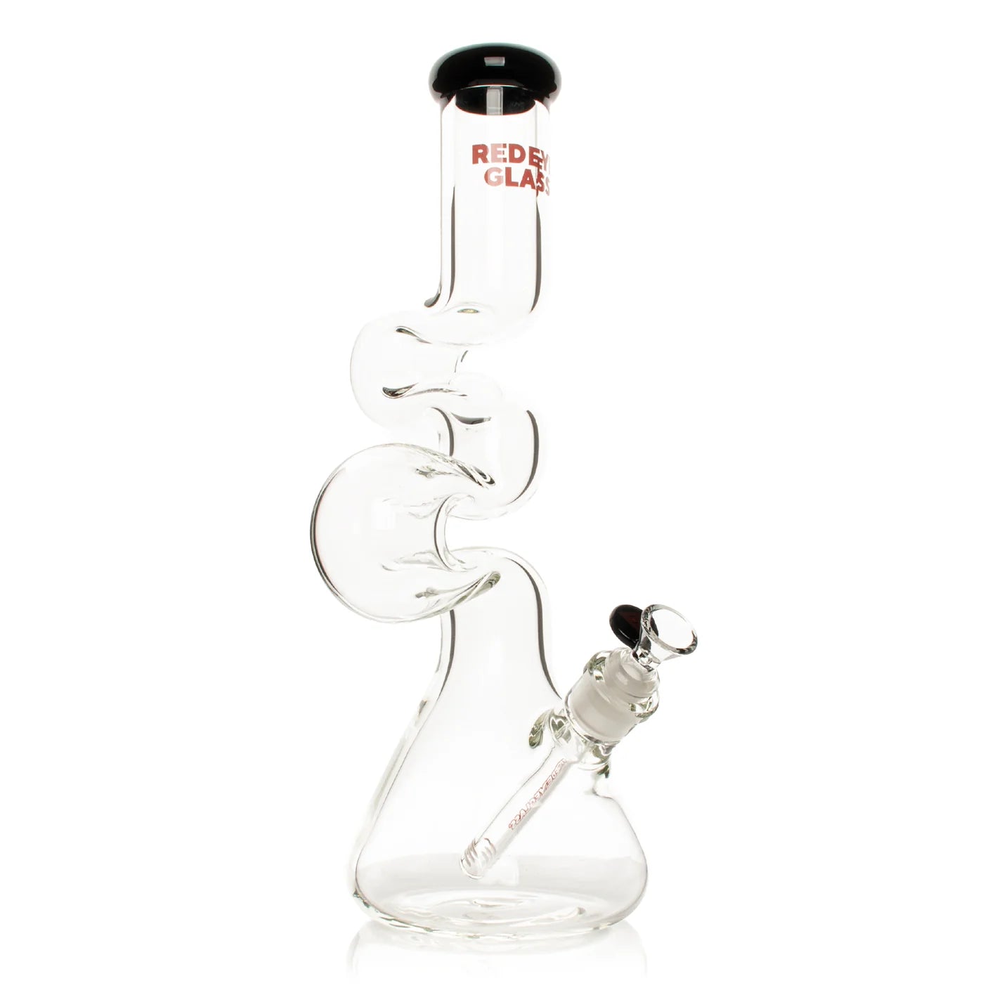 Pipe à eau en verre Red Eye 16" 7 mm d'épaisseur avec boucle en D 