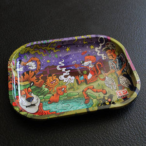 Dunkees 5.5" x 7.5" Rolling Tray - King of Tigers