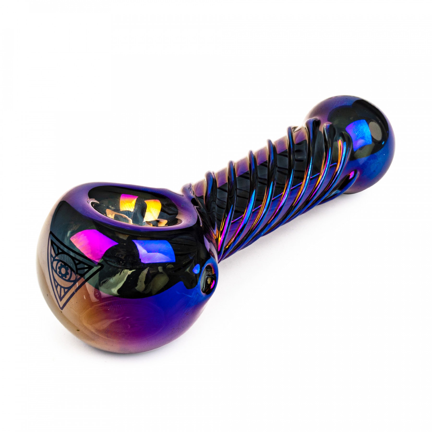Pipe à main Twister RED EYE TEK® 4" finition métallique Terminator