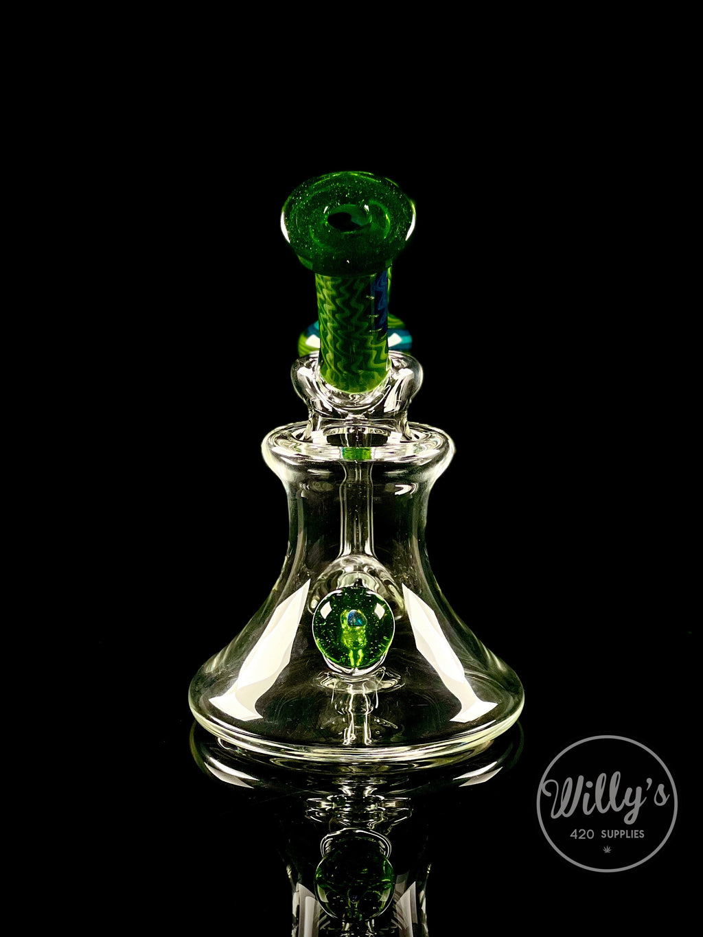 Green Belt Glass Wig Wag Jammer Mini Tube Set