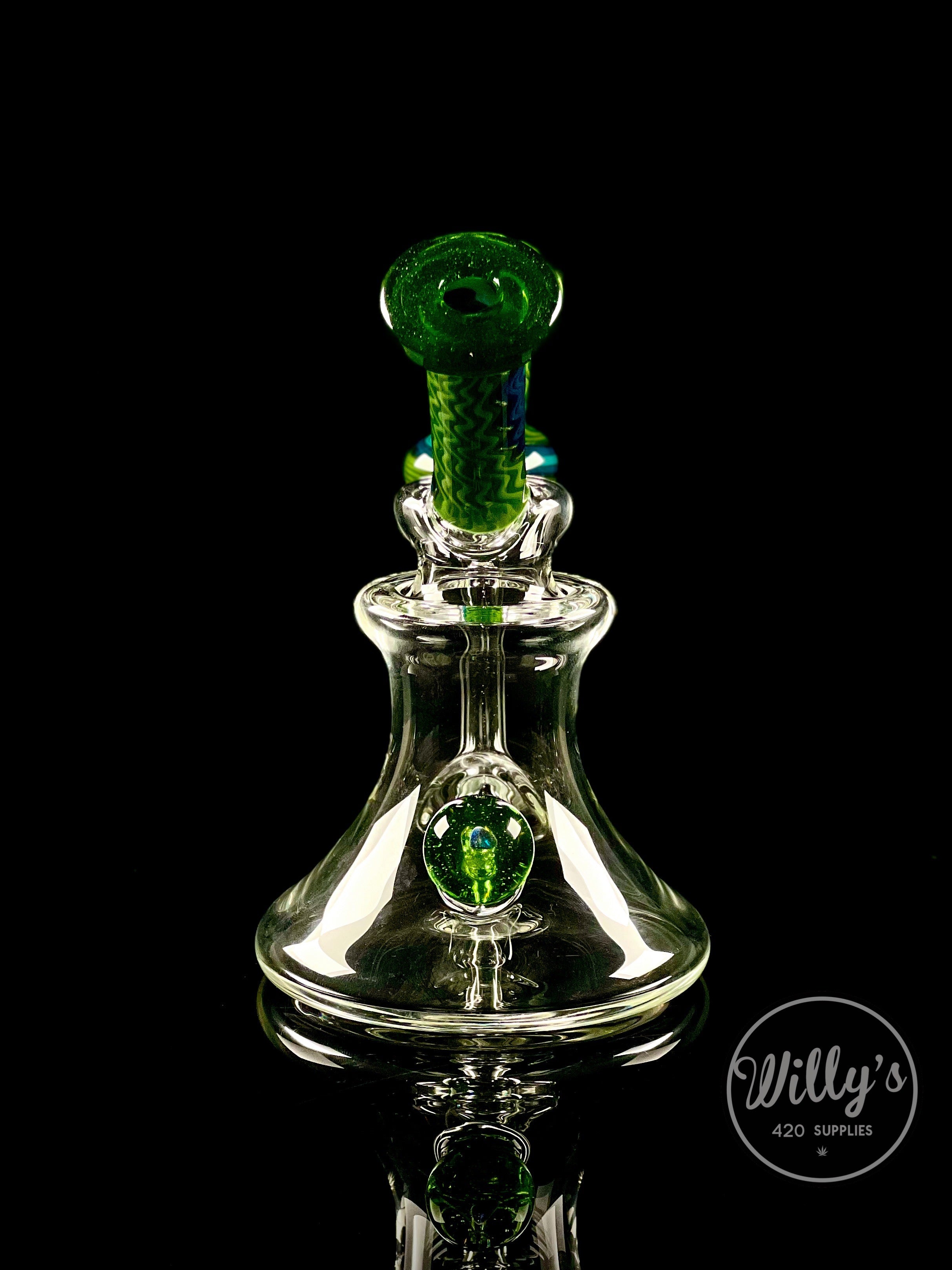 Green Belt Glass Wig Wag Jammer Mini Tube Set