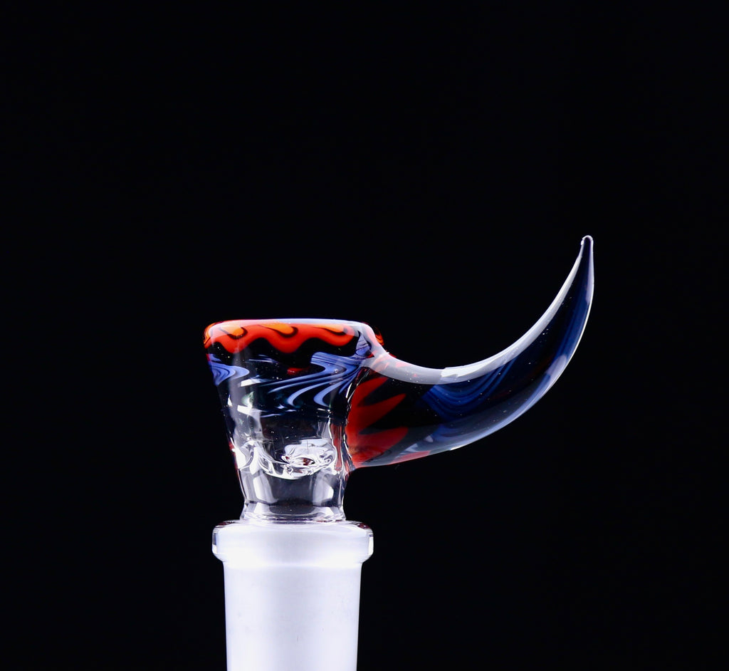 Diapositive J-Honey Glassworks 14 mm double couche à lignes avec opale - 3 trous