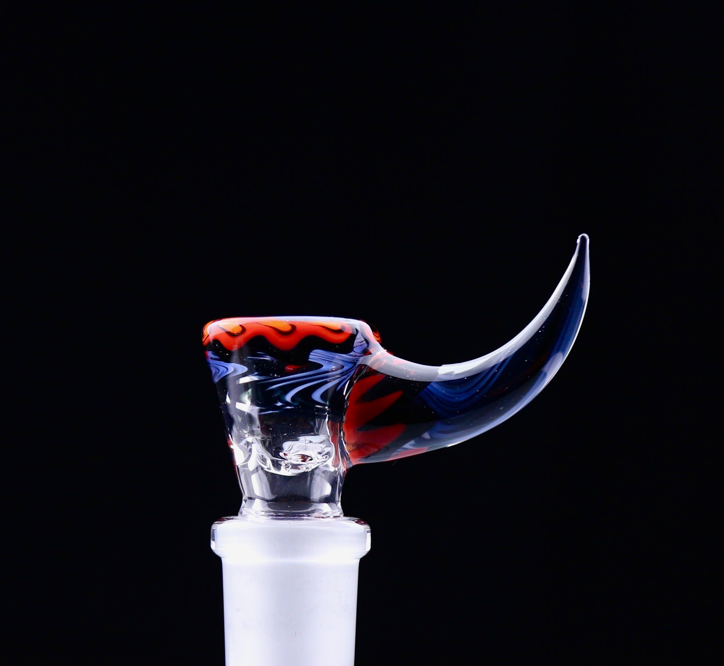 Diapositive J-Honey Glassworks 14 mm double couche à lignes avec opale - 3 trous