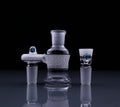 J-Honey Glassworks 18mm Latticino Ash Catcher Set