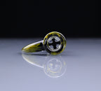 J-Honey Glassworks Guirlande à bascule complète de 18 mm avec poignée - 4 trous