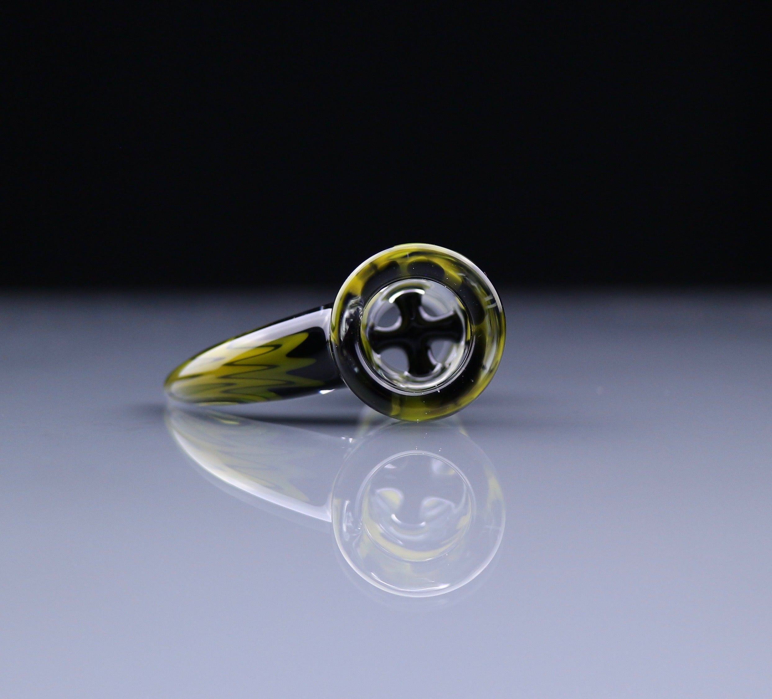 J-Honey Glassworks Guirlande à bascule complète de 18 mm avec poignée - 4 trous