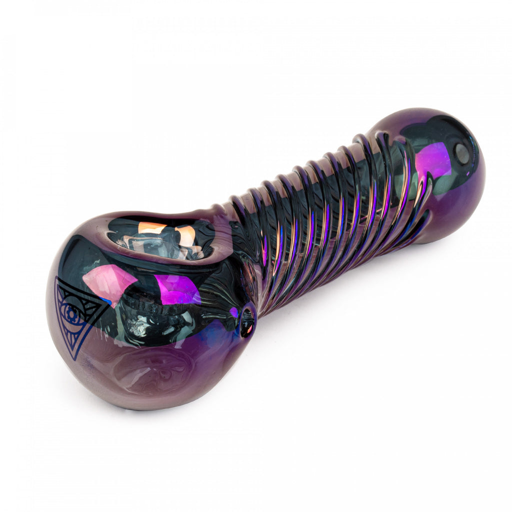Pipe à main RED EYE TEK® 4,5" finition métallisée Terminator Big Twister