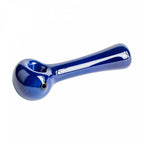 Red Eye Glass Solid Colour Spoon Hand Pipe With Built-In Ash Catcher Mouthpiece