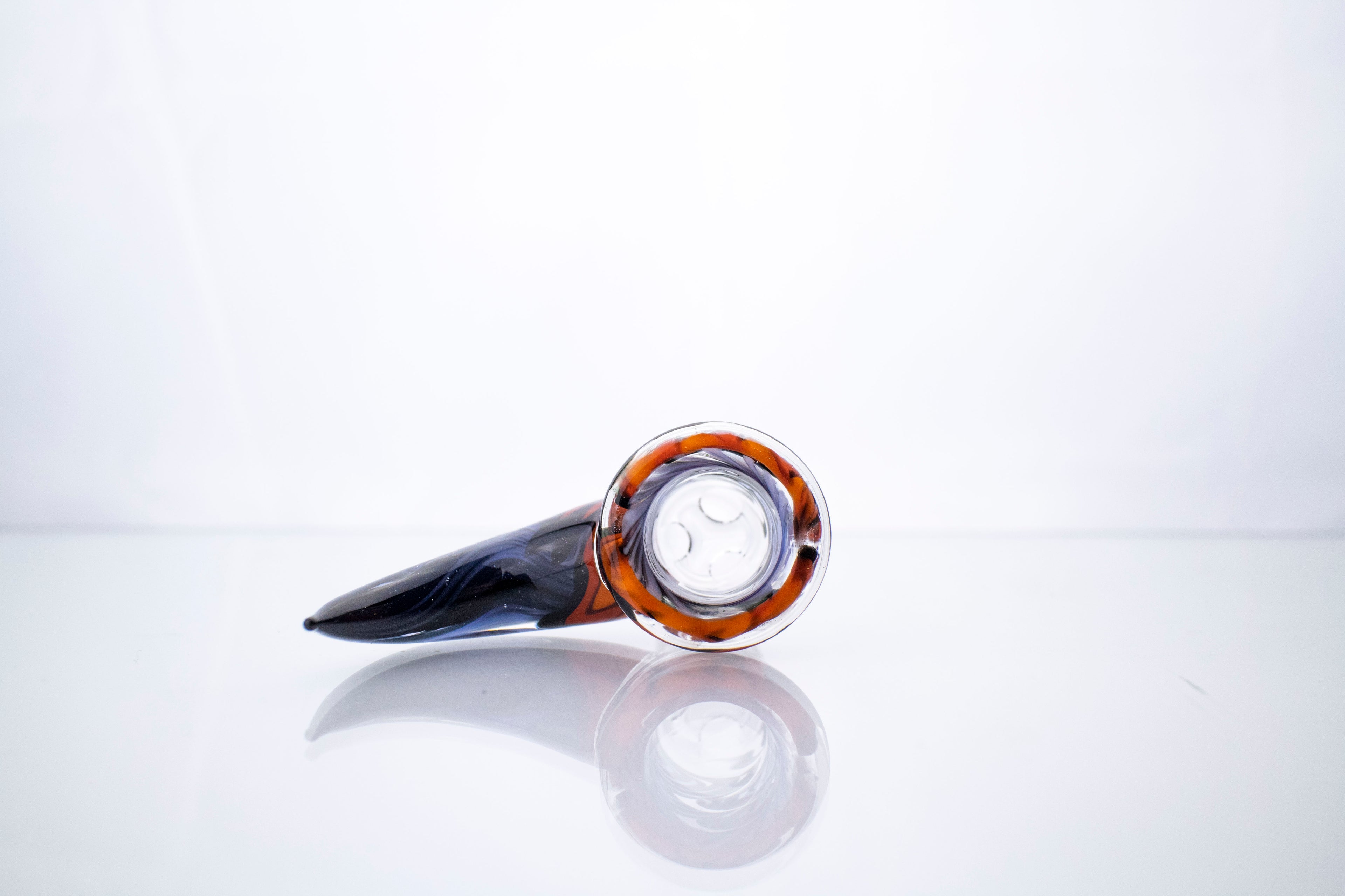 Diapositive J-Honey Glassworks 14 mm double couche à lignes avec opale - 3 trous