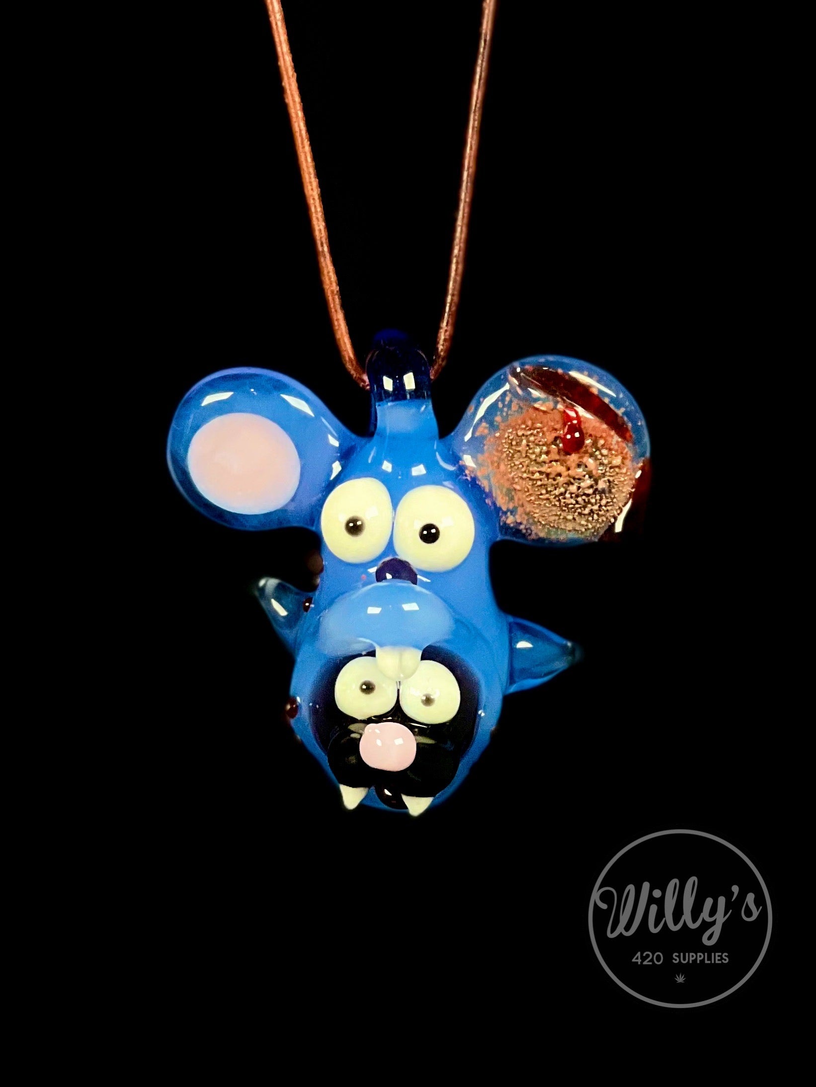 Pendentif en verre Bakers Dozen qui gratte et démange