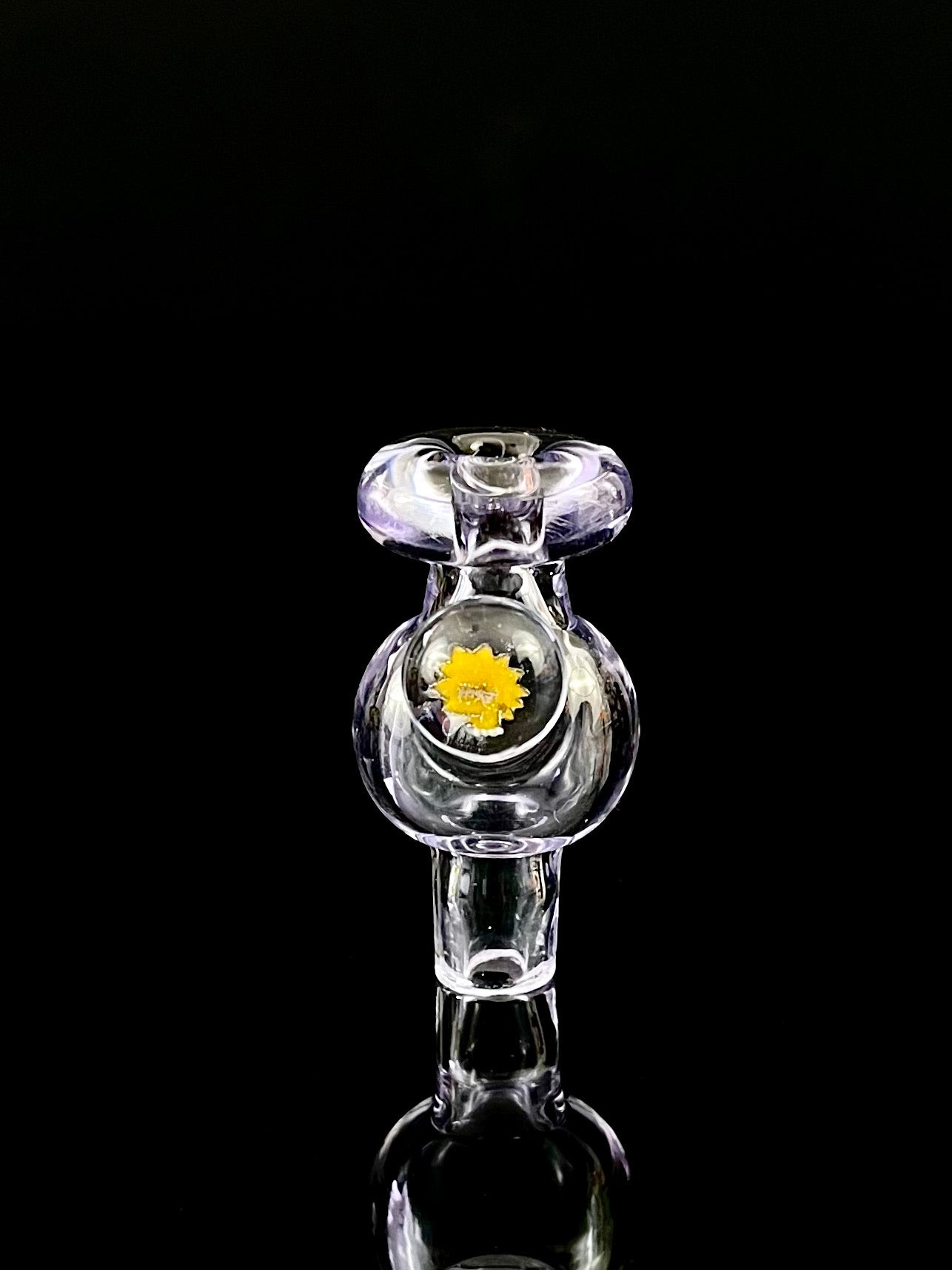 Green Belt Glass Bubble Cap with Mille