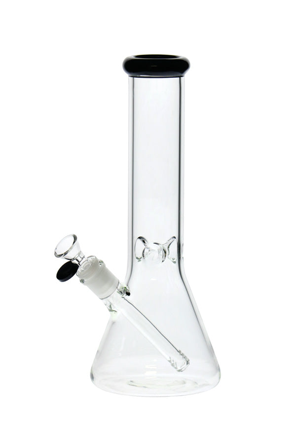12 inch No Logo Beaker with Coloured Mouthpiece