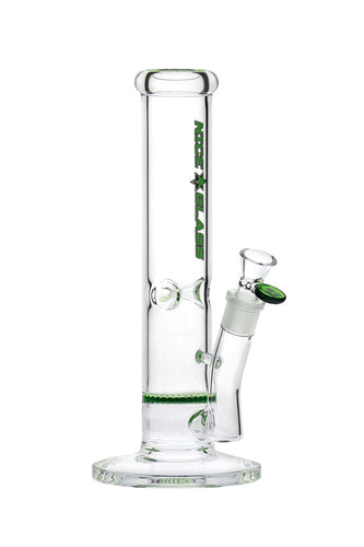 Nice Glass 12 Inch Straight Tube with Honeycomb Perc