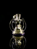 Récupérateur de cendres en verre coloré Green Belt avec cornes - 14 mm