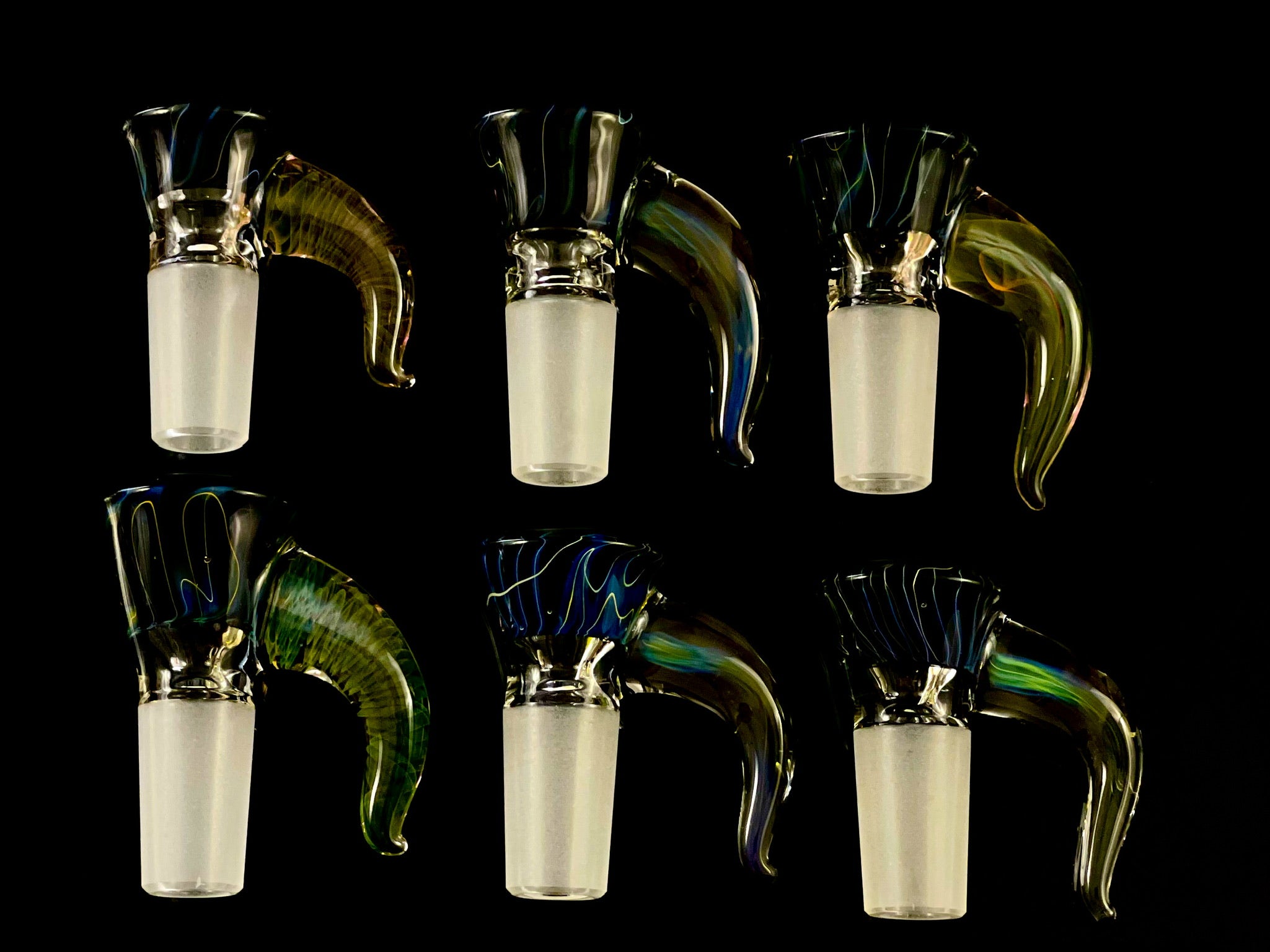 Lowtide Lampwork 14mm Squiggle Tech Bowl