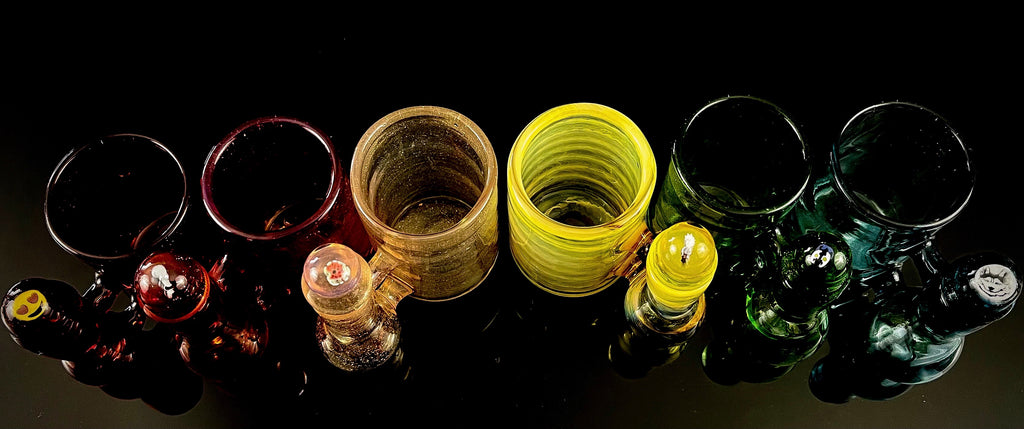 Station de cotons-tiges en verre de la ceinture verte