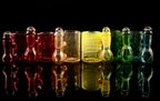 Station de cotons-tiges en verre de la ceinture verte