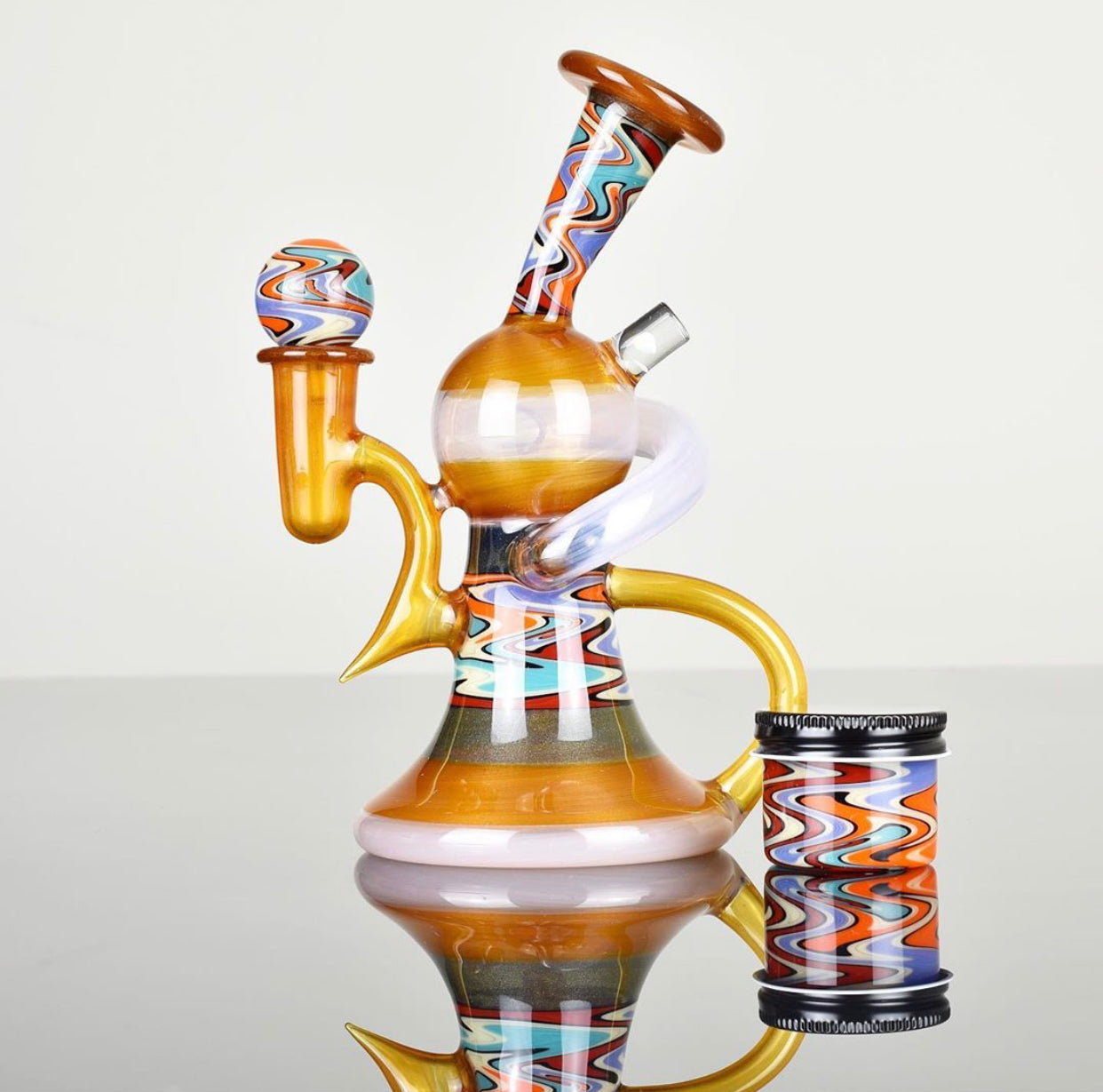 Korey Glass Worked Wig Wag Recycler Set