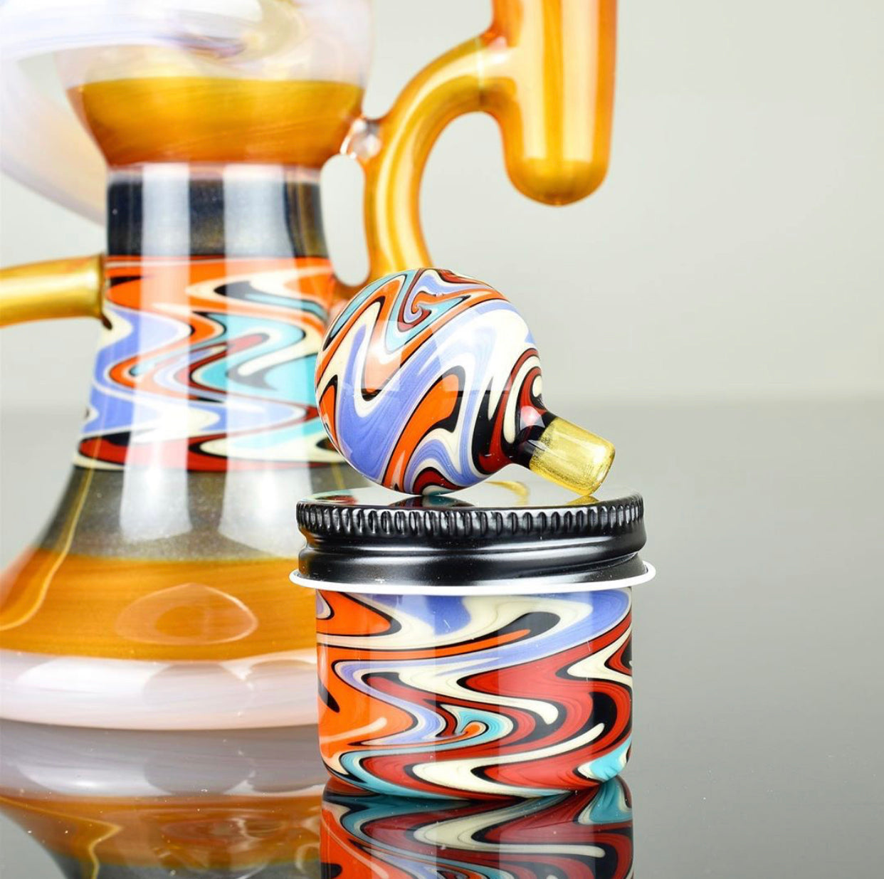 Korey Glass Worked Wig Wag Recycler Set