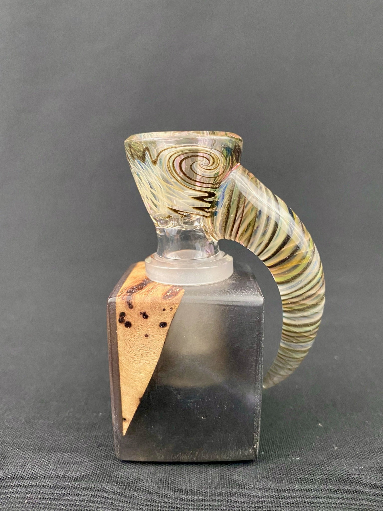 Bol à perruque fumé Al Gore Glass 18 mm - 4 trous