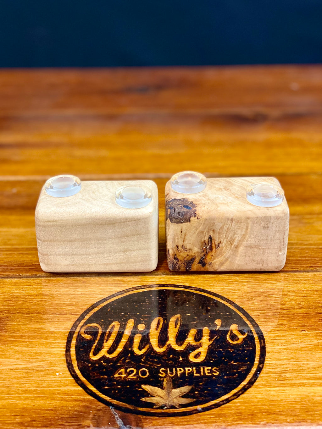 Lost Tree 2 Hole 14mm Bowl/Slide Holder - Wood Only