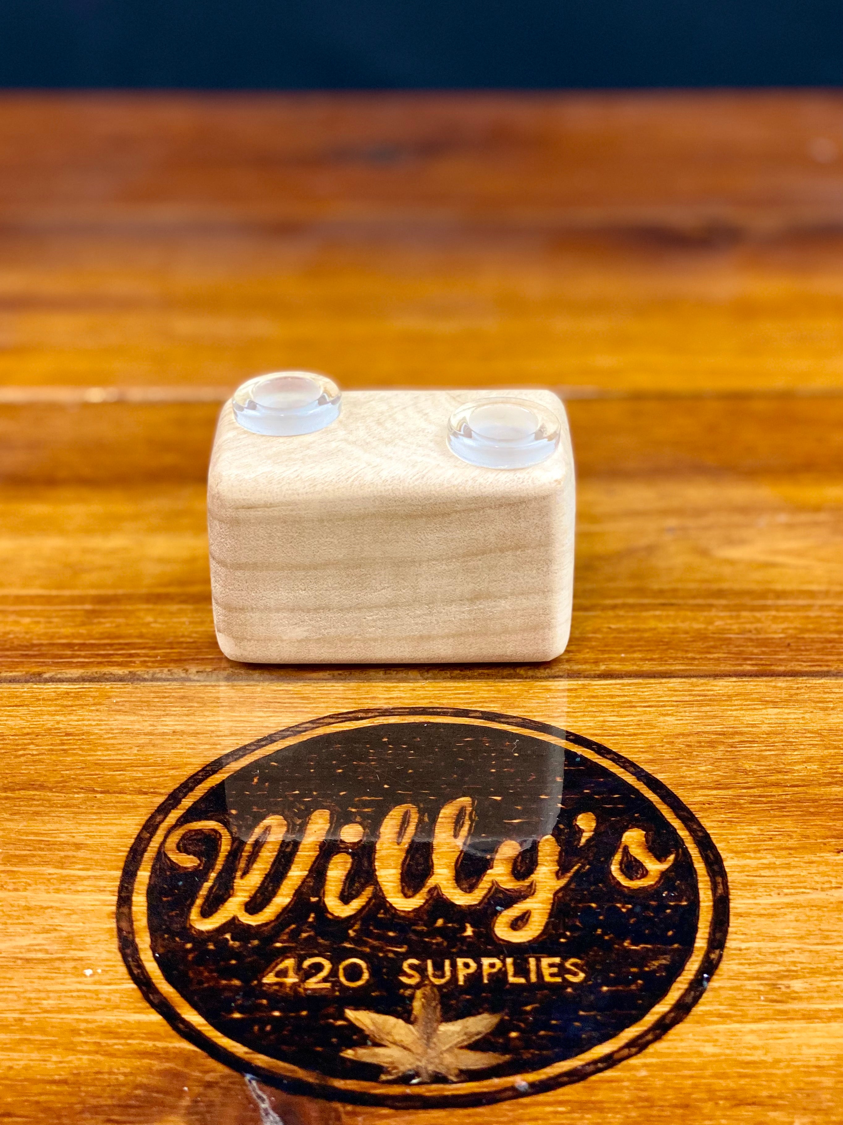 Lost Tree 2 Hole 14mm Bowl/Slide Holder - Wood Only