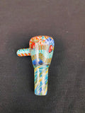 Bol à piston en verre effet pierre tombale 18 mm - Rolling Stones et poignée en canne