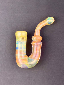 Tombstoned Glass Fumed Section Sherlock Pipe