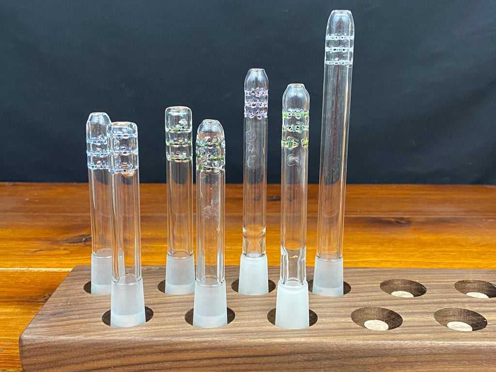 Gump Glass 14/19 mm Tige transparente quadrillée de couleur
