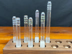 Gump Glass 14/19 mm Tige transparente quadrillée de couleur