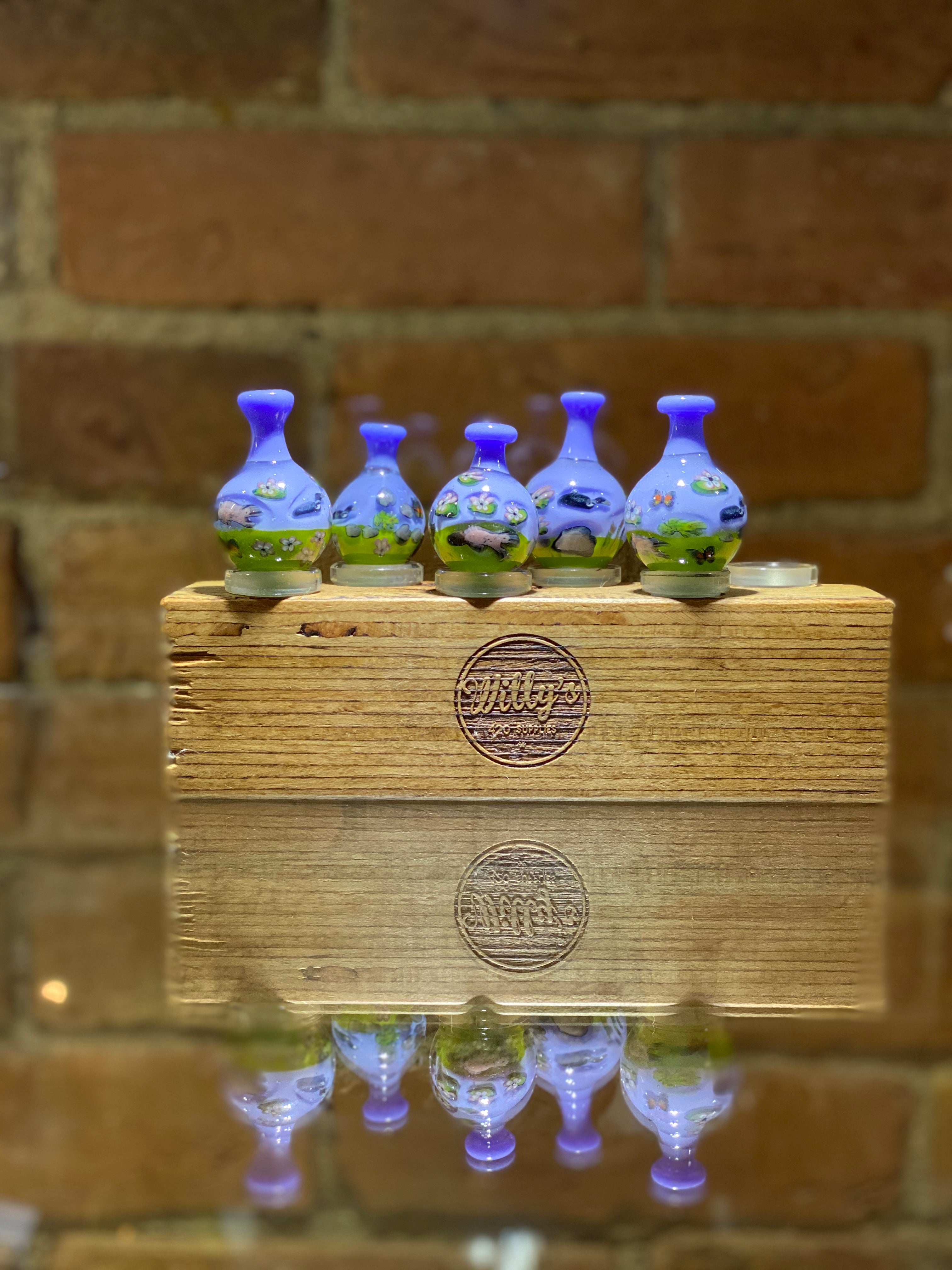 Tombstoned Glass Nature Mille Bubble Caps