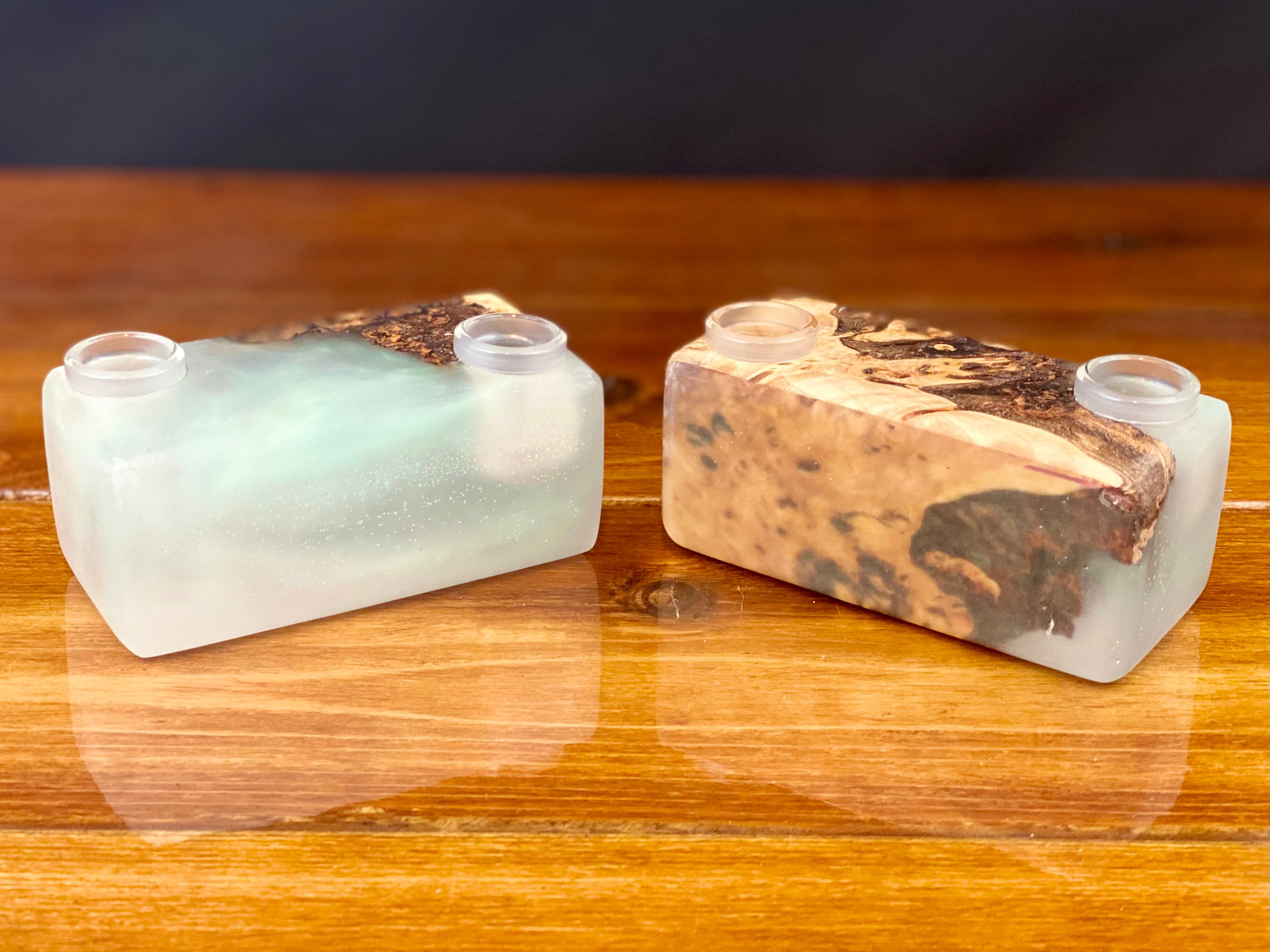 Lost Tree 2 Hole 18mm Epoxy Resin Slide/Bowl Holder