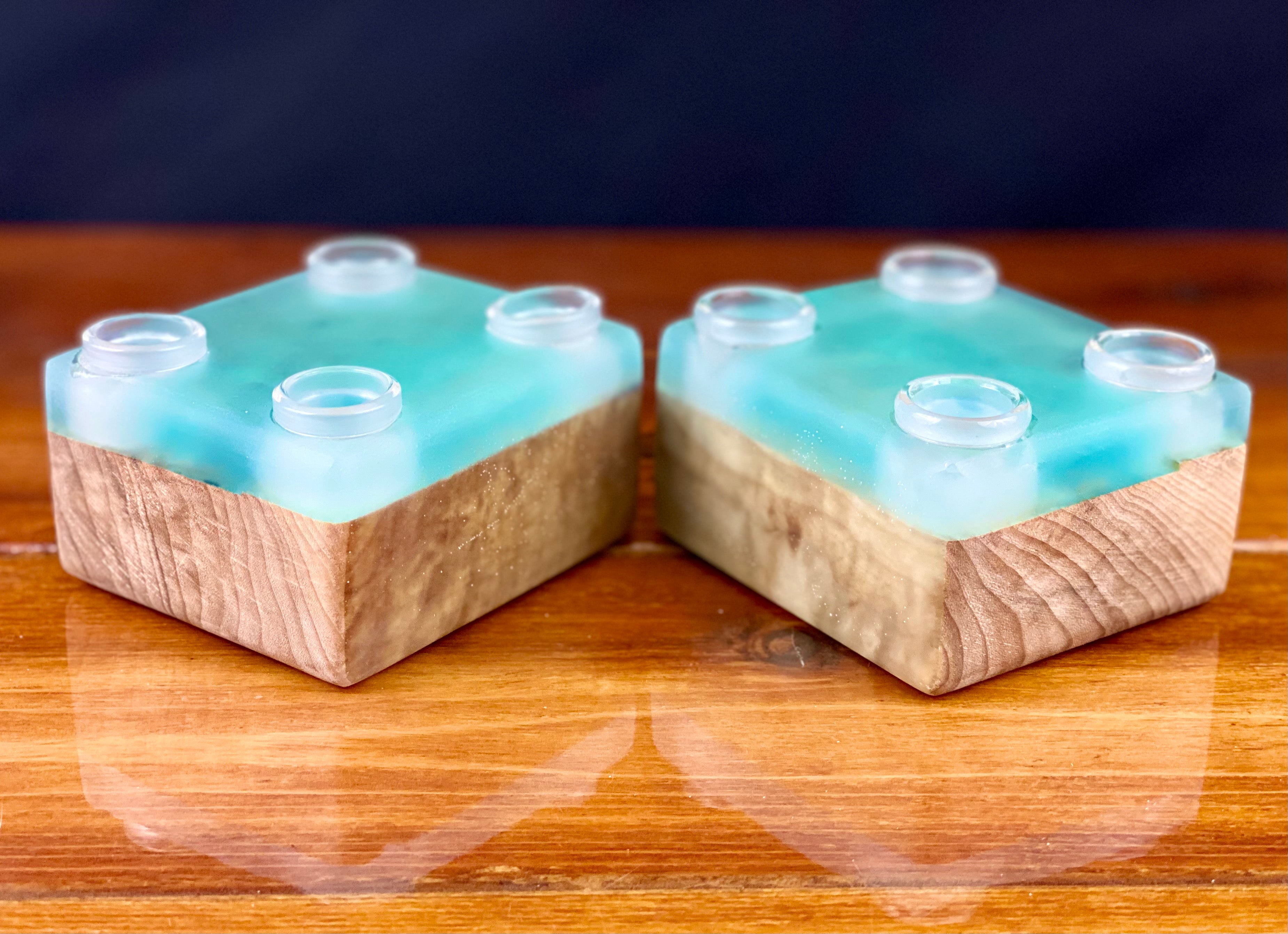 Lost Tree 4 Hole 18mm Epoxy Resin Slide/Bowl Holder