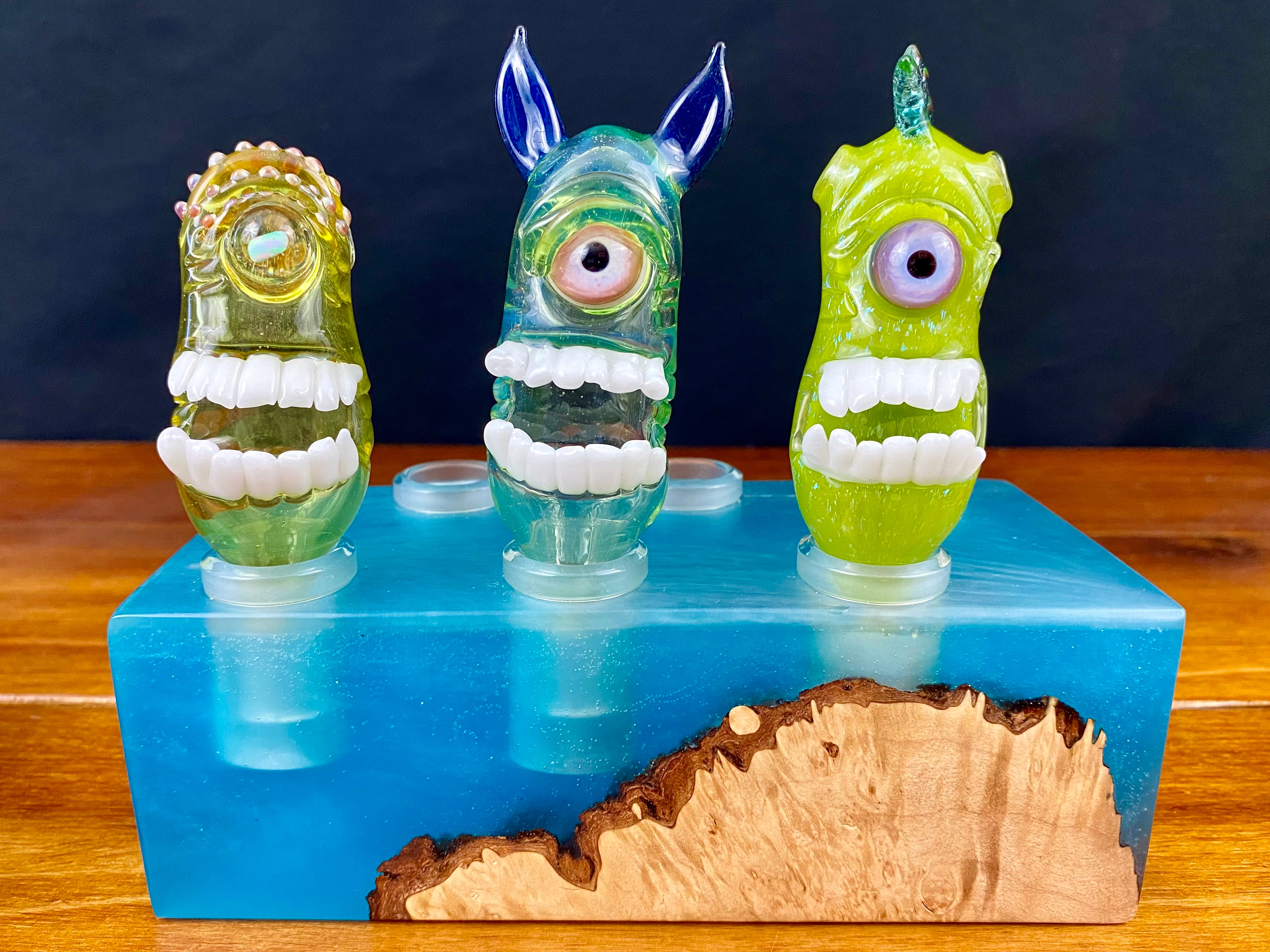 Clark's Glassworks Pendant Chomperz Bubble Caps