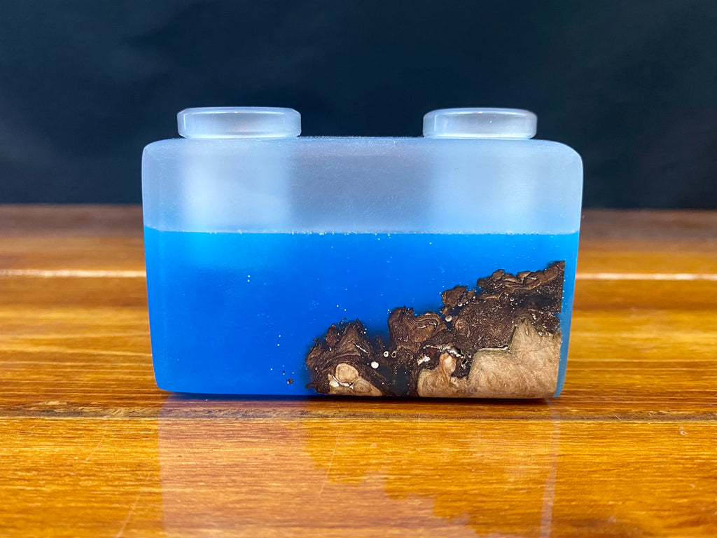 Lost Tree 2 Hole 18mm Epoxy and Wood Slide/Bowl Holder